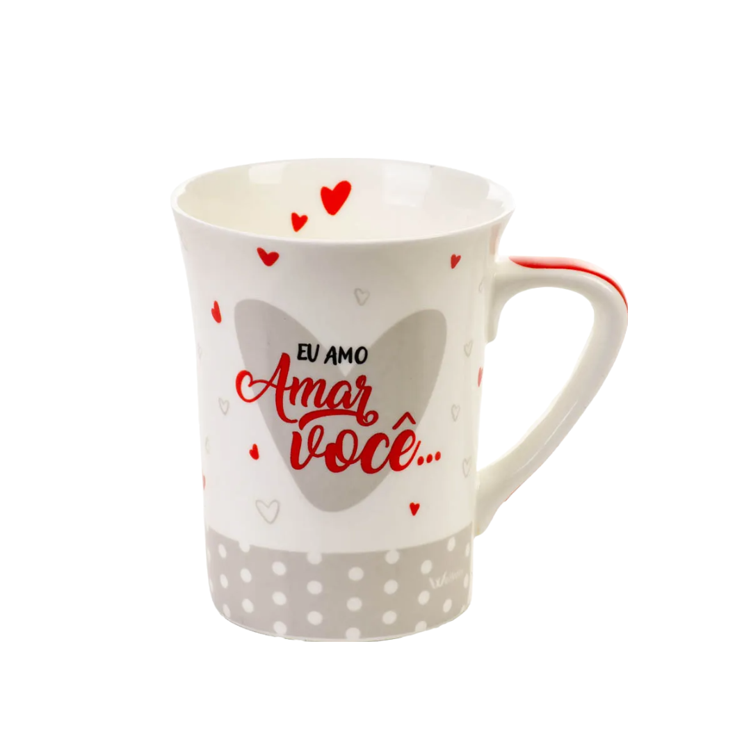 Caneca Cerâmica " EU AMO AMAR VOCE " 