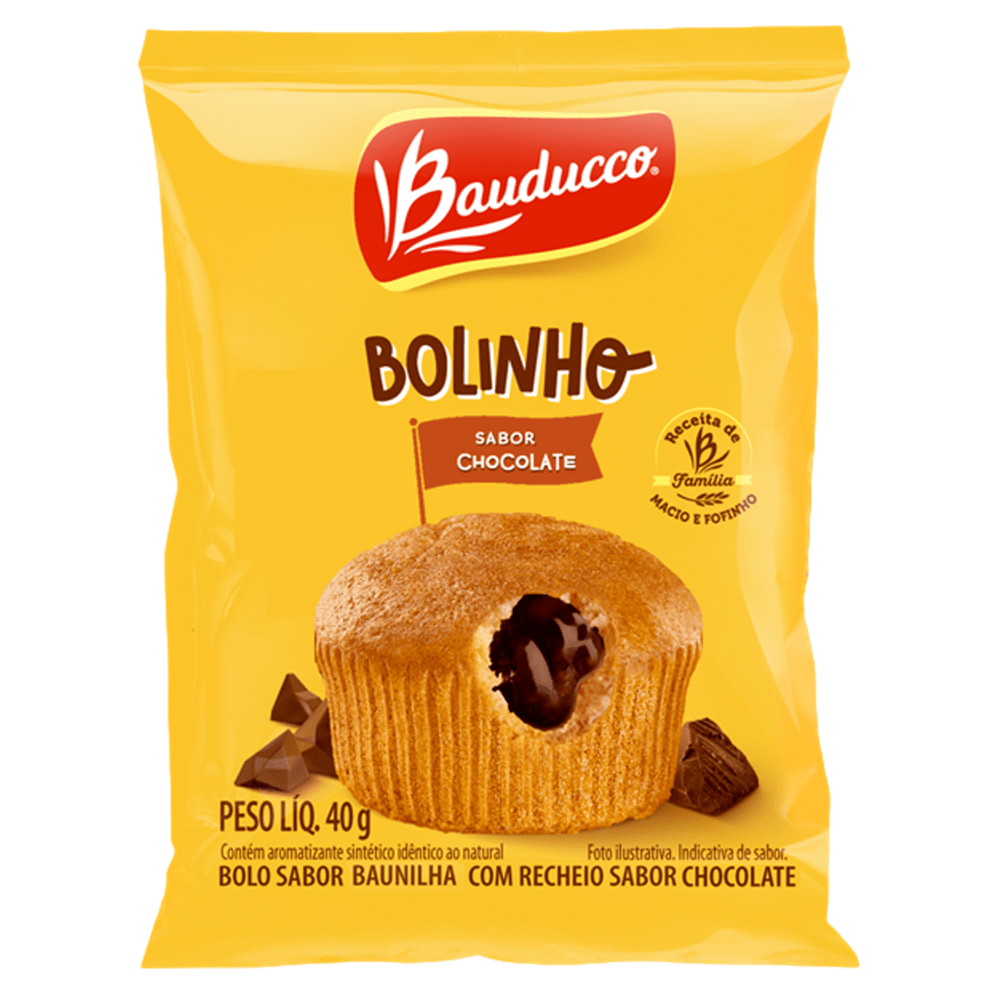 Bolinho Baud 40gr Baunilha c/ Chocolate