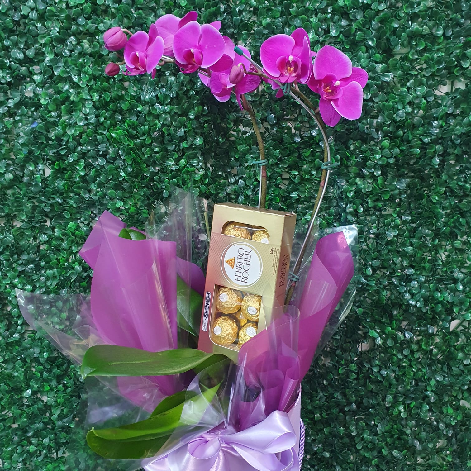 Orquídea com Ferrero Rocher