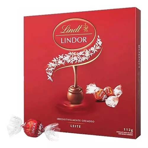 Caixa com trufas lindt 112g