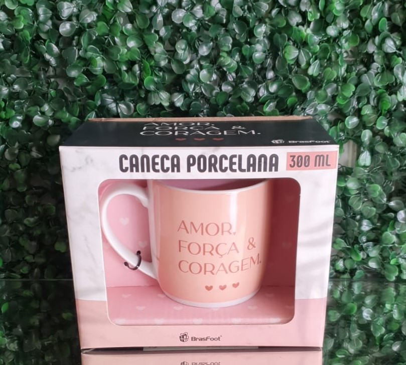 Caneca - Amor, Força e Coragem