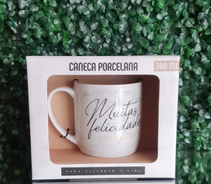 Caneca- Muitas felicidades 