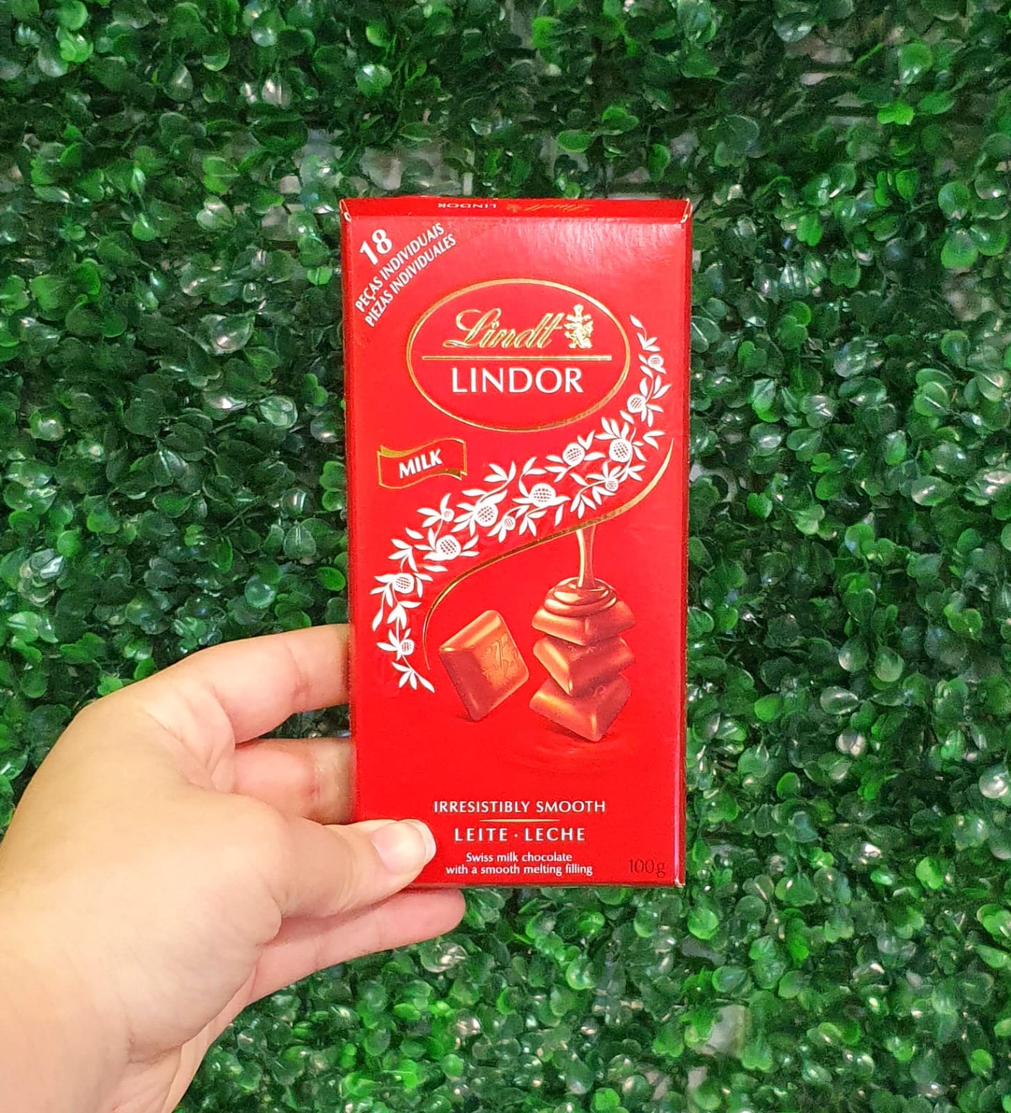 Barra de Chocolate Lindt Lindor Milk 100gr