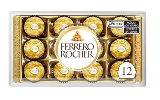 CHOCOLATE FERRERO ROCHER COM 12 UNIDADES