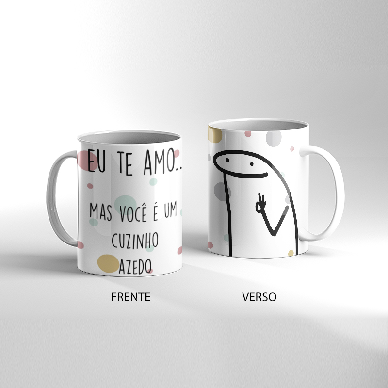 Caneca Presente Da Dos Namorados Flork Meme azedo