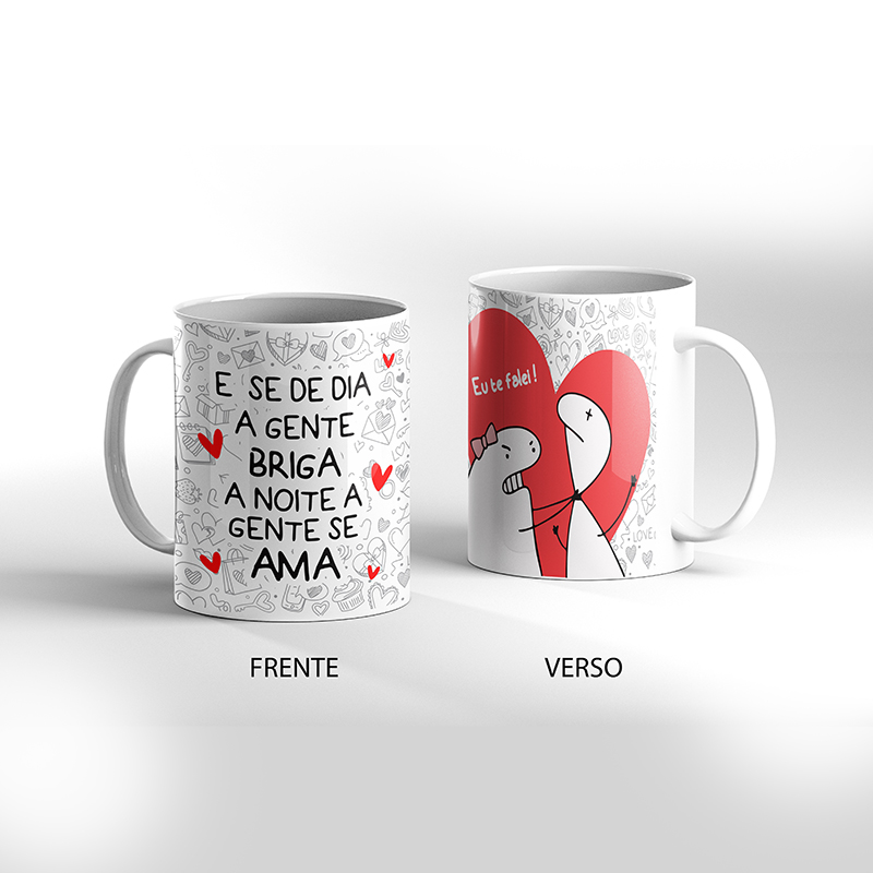 Caneca Presente Da Dos Namorados Flork Meme 325 Ml Cod 108