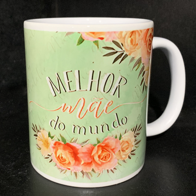 Caneca dia das mães "Melhor mãe do mundo"