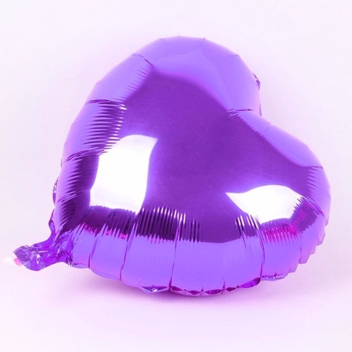 Balão Roxo escrito I love You  