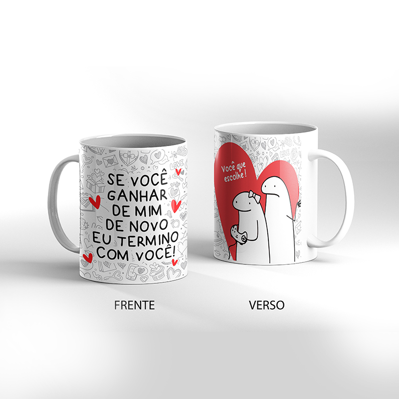 Caneca Presente Da Dos Namorados Flork Meme 325 Ml Cod 113