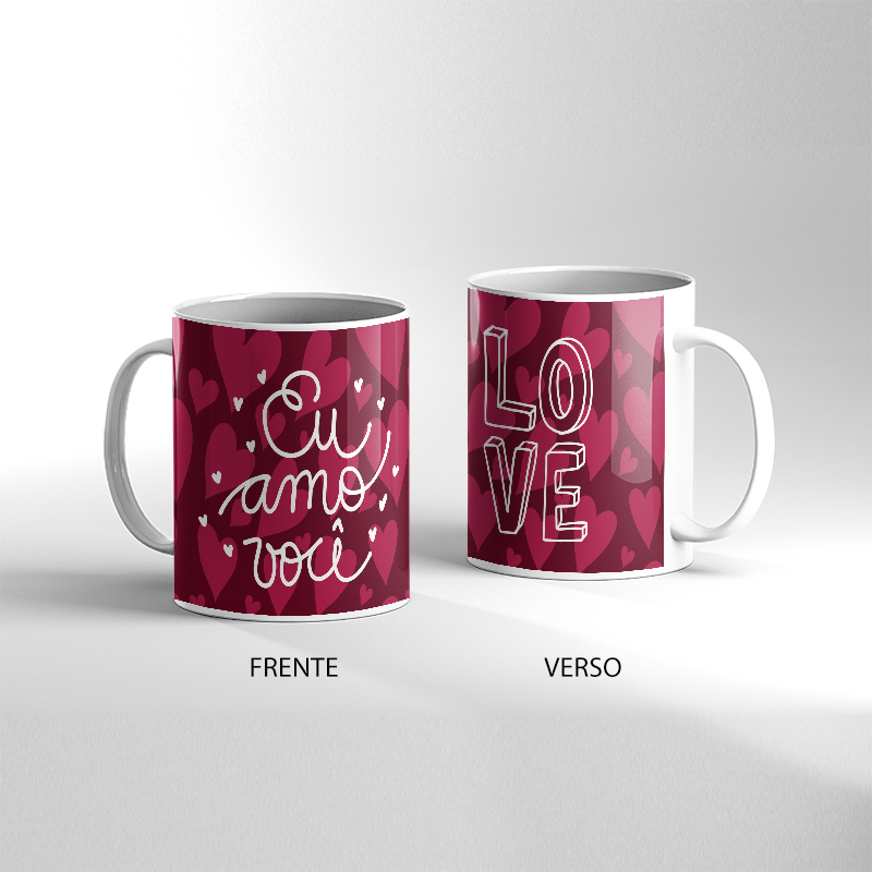 Caneca - Dia dos namorados AMO VOCÊ - love