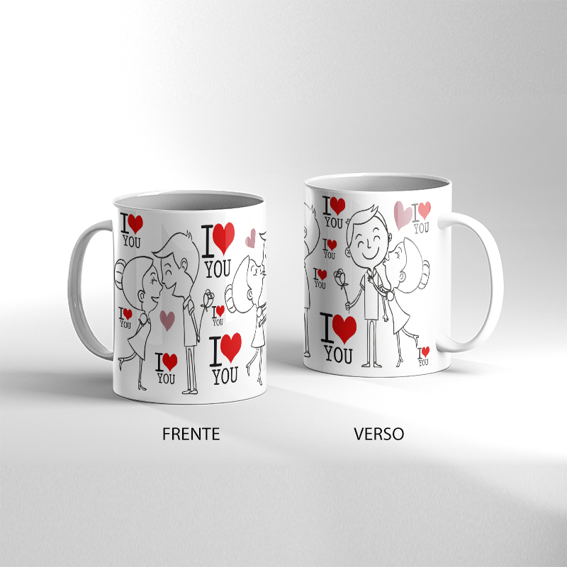 Caneca - Dia dos namorados i love you