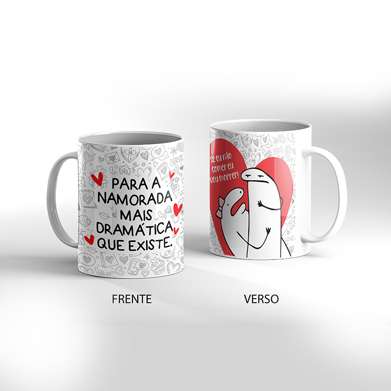 Caneca Presente Da Dos Namorados Flork Meme 325 Ml Cod 112