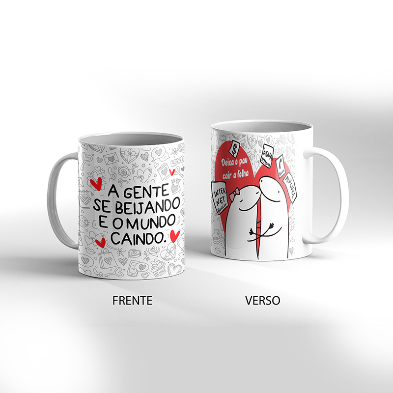 Caneca Presente Da Dos Namorados Flork Meme 325 Ml Cod 111