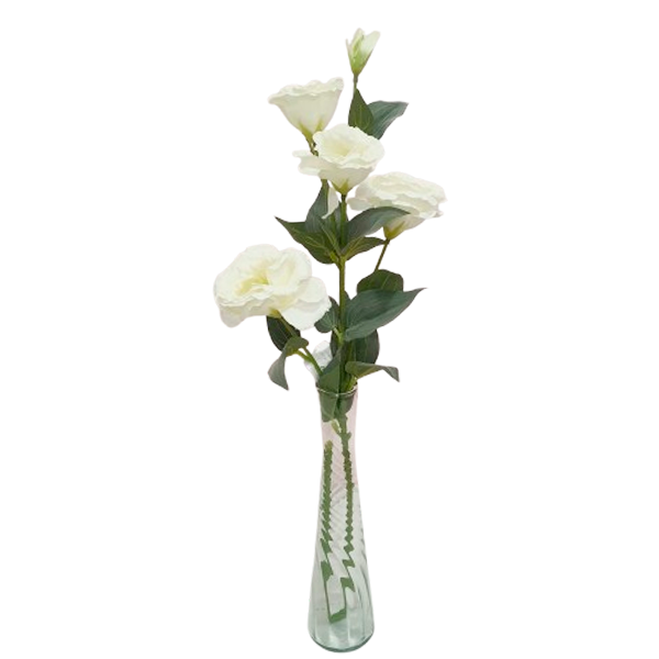 Vaso com Lisianthus Artificial 