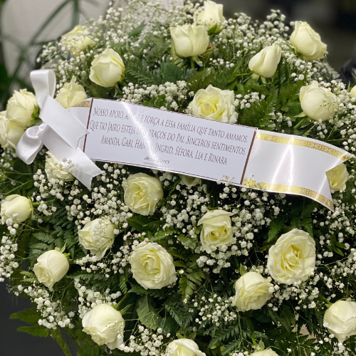 Coroa Fúnebre com Rosas