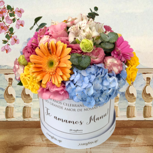 Flower Box tamanho M (Mix de Flores)