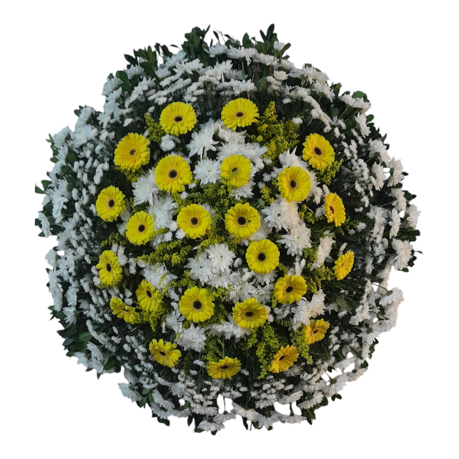 Coroa de Flores com gérberas