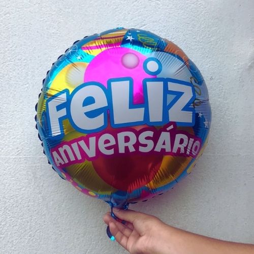 Balão Feliz Aniversário mod 01