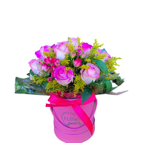 Box Floral Tons Rosado