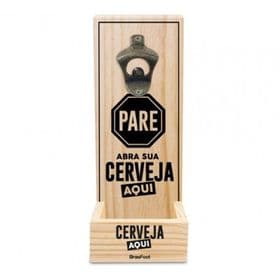 ABRIDOR DE PAREDE C/ PORTA TAMPINHA - PARE ABRA SUA CERVEJA