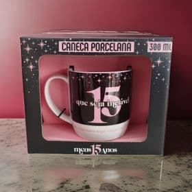 Caneca de Porcelana "15 anos"