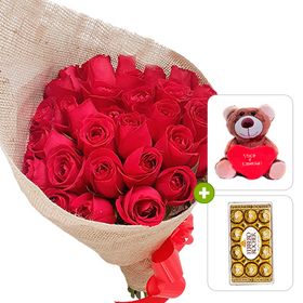 Kit Buquê 30 Rosas