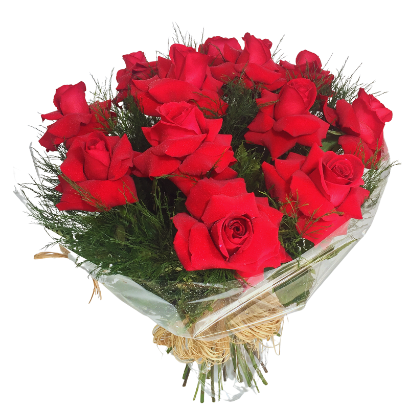 Buque com 12 rosas premium TRADICIONAL